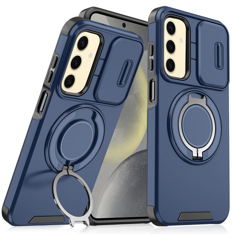 Sliding Camshield Ring Holder Phone Case - For Samsung Galaxy S24 FE / S24 Ultra / S24+ / S24