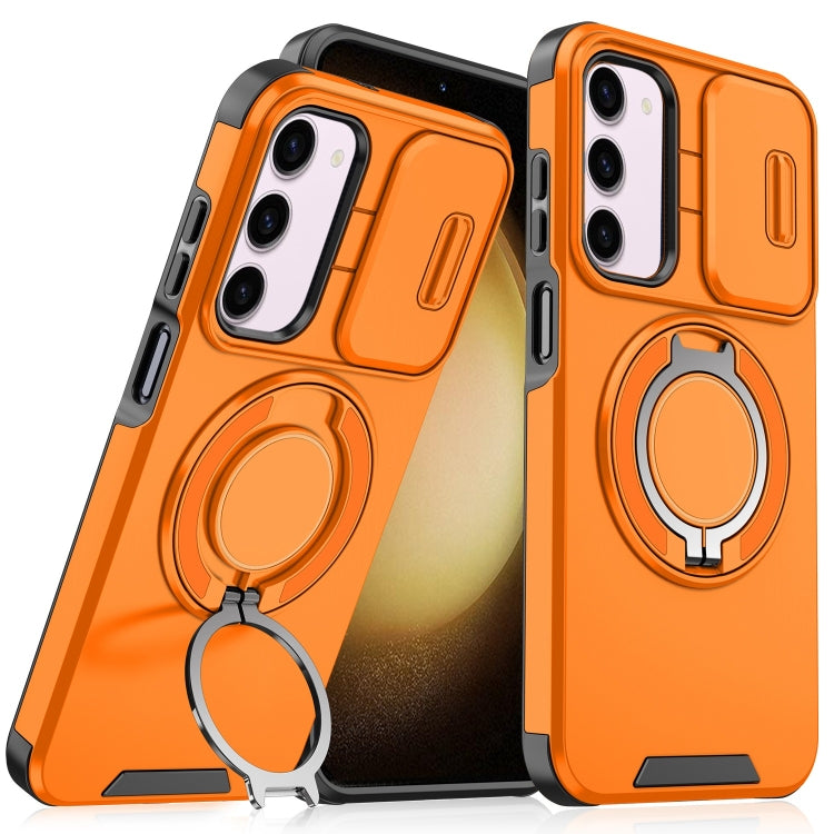 Sliding Camshield Ring Holder Phone Case - For Samsung Galaxy S23 FE / S23 Ultra / S23+ / S23