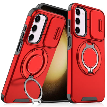 Sliding Camshield Ring Holder Phone Case - For Samsung Galaxy S23 FE / S23 Ultra / S23+ / S23