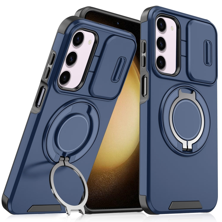 Sliding Camshield Ring Holder Phone Case - For Samsung Galaxy S23 FE / S23 Ultra / S23+ / S23