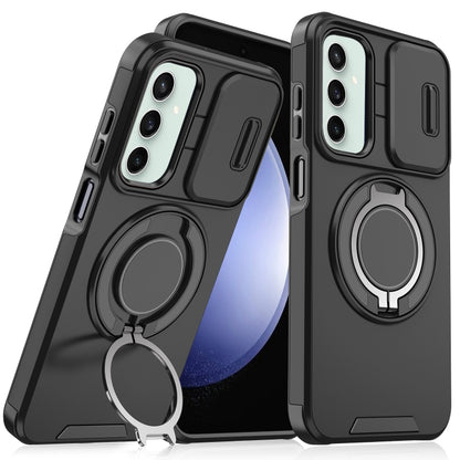 Sliding Camshield Ring Holder Phone Case - For Samsung Galaxy S23 FE / S23 Ultra / S23+ / S23
