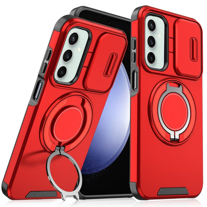 Sliding Camshield Ring Holder Phone Case - For Samsung Galaxy S23 FE / S23 Ultra / S23+ / S23