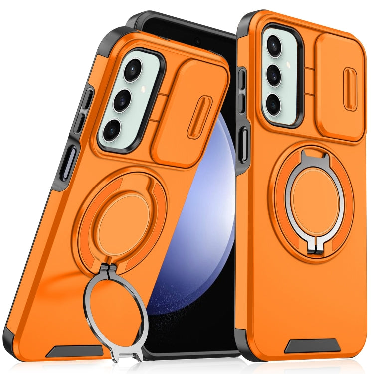 Sliding Camshield Ring Holder Phone Case - For Samsung Galaxy S23 FE / S23 Ultra / S23+ / S23