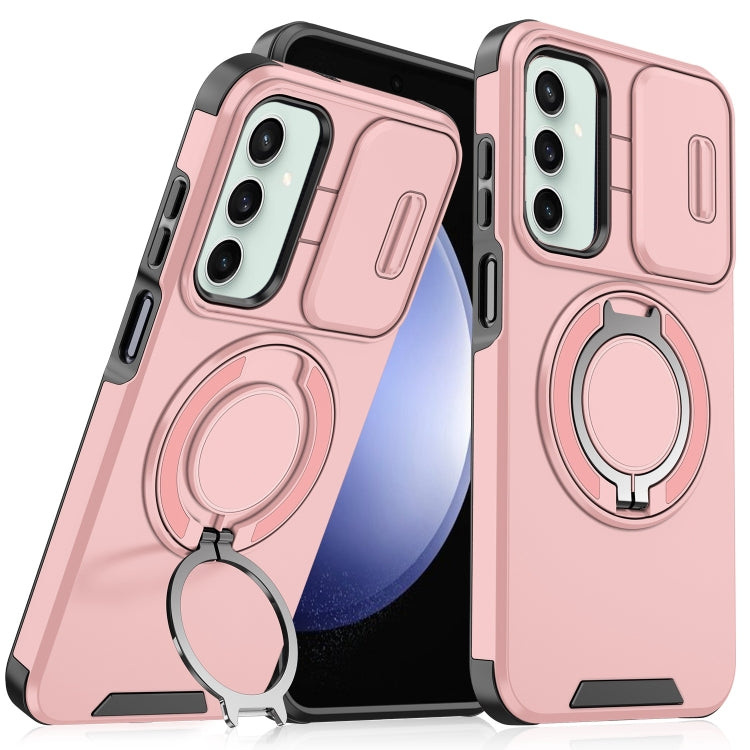 Sliding Camshield Ring Holder Phone Case - For Samsung Galaxy S23 FE / S23 Ultra / S23+ / S23