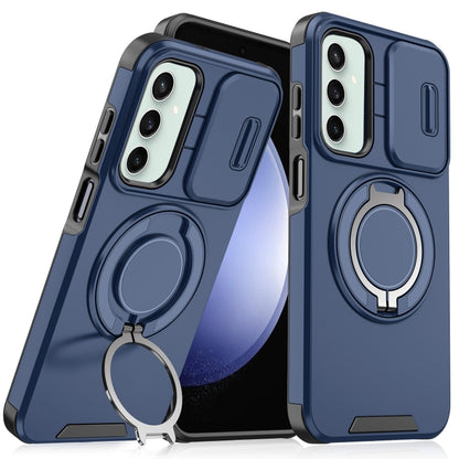 Sliding Camshield Ring Holder Phone Case - For Samsung Galaxy S23 FE / S23 Ultra / S23+ / S23