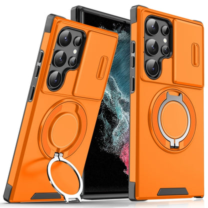 Sliding Camshield Ring Holder Phone Case - For Samsung Galaxy S20 FE / S22 Ultra / S22 / S21