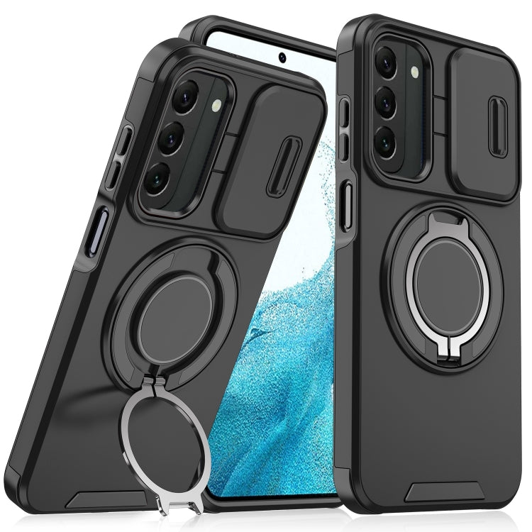 Sliding Camshield Ring Holder Phone Case - For Samsung Galaxy S20 FE / S22 Ultra / S22 / S21