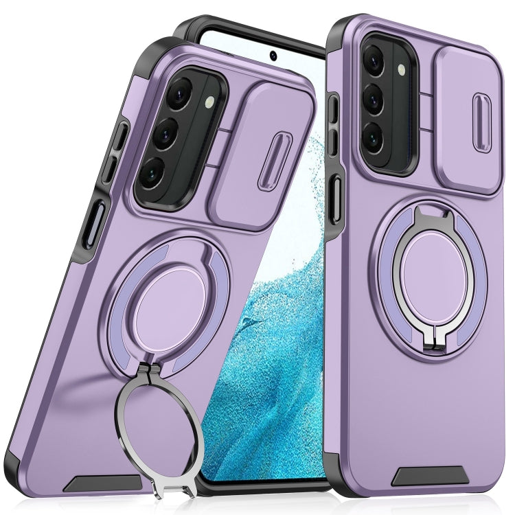 Sliding Camshield Ring Holder Phone Case - For Samsung Galaxy S20 FE / S22 Ultra / S22 / S21