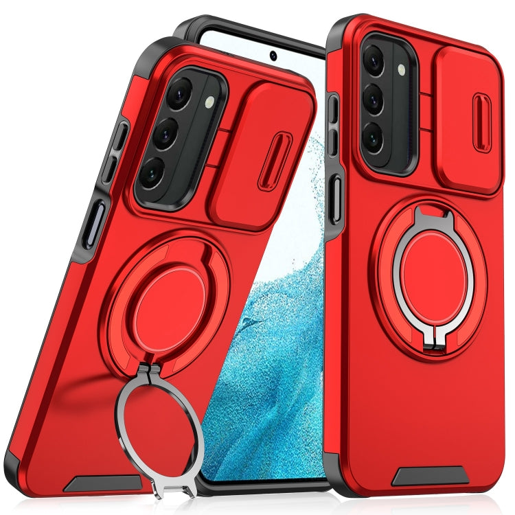 Sliding Camshield Ring Holder Phone Case - For Samsung Galaxy S20 FE / S22 Ultra / S22 / S21