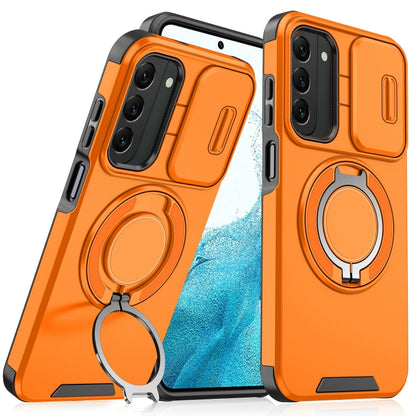 Sliding Camshield Ring Holder Phone Case - For Samsung Galaxy S20 FE / S22 Ultra / S22 / S21