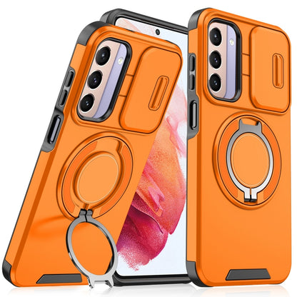Sliding Camshield Ring Holder Phone Case - For Samsung Galaxy S20 FE / S22 Ultra / S22 / S21