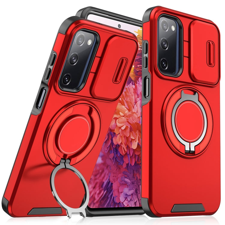 Sliding Camshield Ring Holder Phone Case - For Samsung Galaxy S20 FE / S22 Ultra / S22 / S21