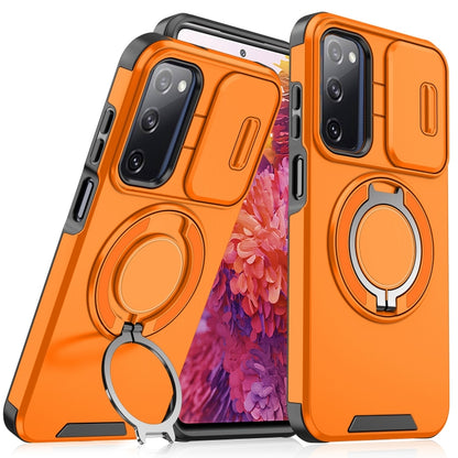 Sliding Camshield Ring Holder Phone Case - For Samsung Galaxy S20 FE / S22 Ultra / S22 / S21