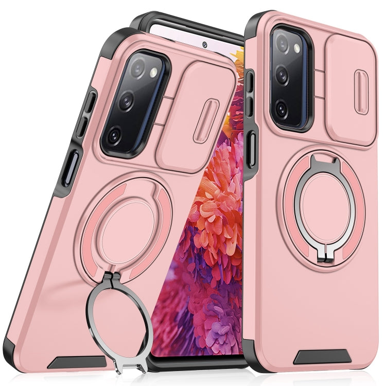 Sliding Camshield Ring Holder Phone Case - For Samsung Galaxy S20 FE / S22 Ultra / S22 / S21