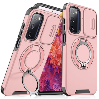 Sliding Camshield Ring Holder Phone Case - For Samsung Galaxy S20 FE / S22 Ultra / S22 / S21