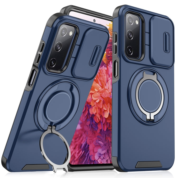 Sliding Camshield Ring Holder Phone Case - For Samsung Galaxy S20 FE / S22 Ultra / S22 / S21