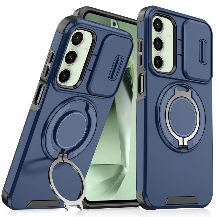 Sliding Camshield Ring Holder Phone Case - For Samsung Galaxy S24 FE / S24 Ultra / S24+ / S24