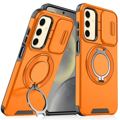 Sliding Camshield Ring Holder Phone Case - For Samsung Galaxy S25 Edge / S25 / S25+ / S25 Ultra