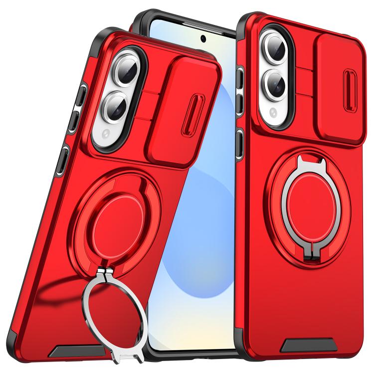 Sliding Camshield Ring Holder Phone Case - For Samsung Galaxy S25 Edge / S25 / S25+ / S25 Ultra