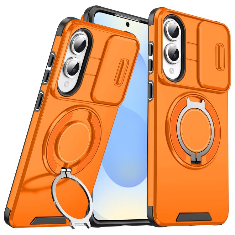 Sliding Camshield Ring Holder Phone Case - For Samsung Galaxy S25 Edge / S25 / S25+ / S25 Ultra