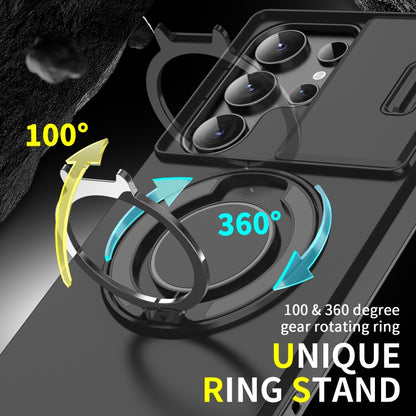 Sliding Camshield Ring Holder Phone Case - For Samsung Galaxy S25 Edge / S25 / S25+ / S25 Ultra