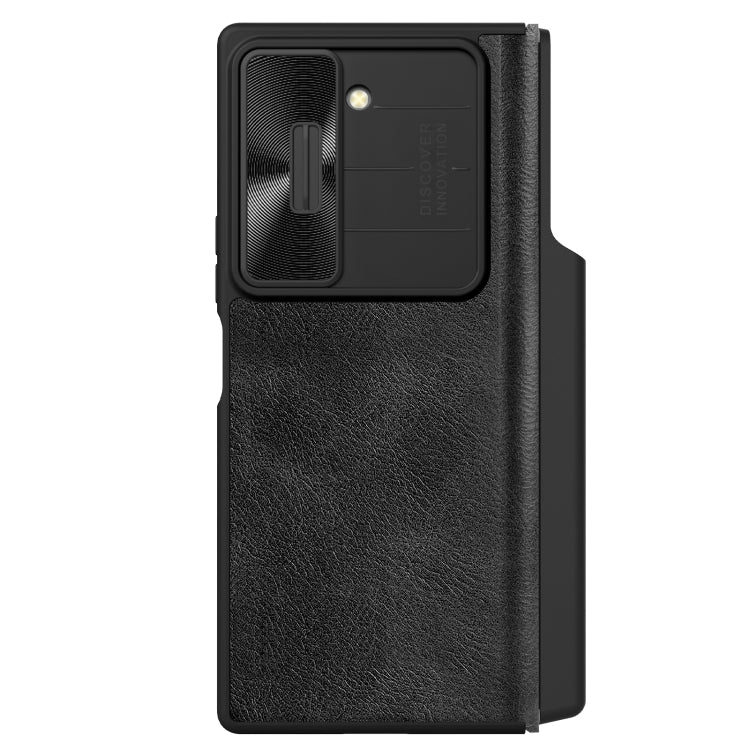 Nillkin QIN Series Pro Sliding Camera Cover Design PU Leather Phone Case - For Samsung Galaxy Z Fold6