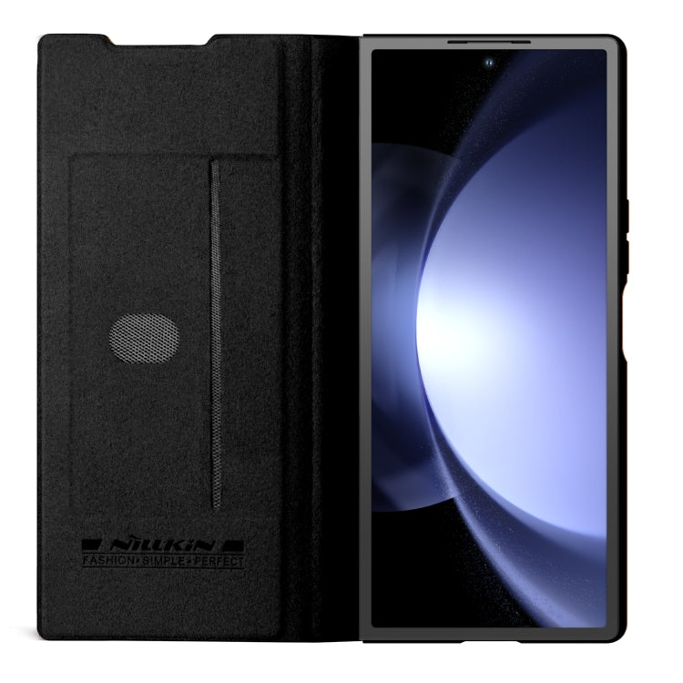 Nillkin QIN Series Pro Sliding Camera Cover Design PU Leather Phone Case - For Samsung Galaxy Z Fold6