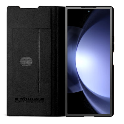 Nillkin QIN Series Pro Sliding Camera Cover Design PU Leather Phone Case - For Samsung Galaxy Z Fold6
