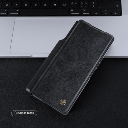 Nillkin QIN Series Pro Sliding Camera Cover Design PU Leather Phone Case - For Samsung Galaxy Z Fold6
