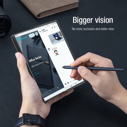 Nillkin QIN Series Pro Sliding Camera Cover Design PU Leather Phone Case - For Samsung Galaxy Z Fold6