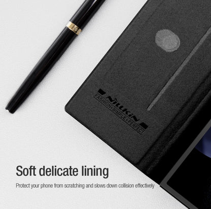 Nillkin QIN Series Pro Sliding Camera Cover Design PU Leather Phone Case - For Samsung Galaxy Z Fold6