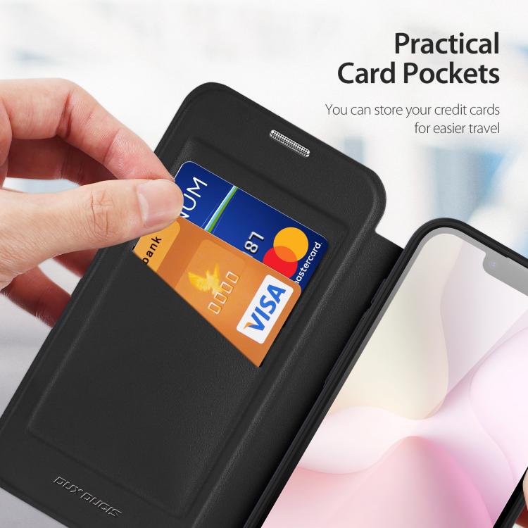 Dux Ducis Skin X Pro Series MagSafe Ring Holder PU Leather Phone Case - For iPhone 17 & 16 Series / Air