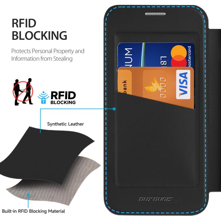 Dux Ducis Skin X Pro Series MagSafe Ring Holder PU Leather Phone Case - For iPhone 17 & 16 Series / Air