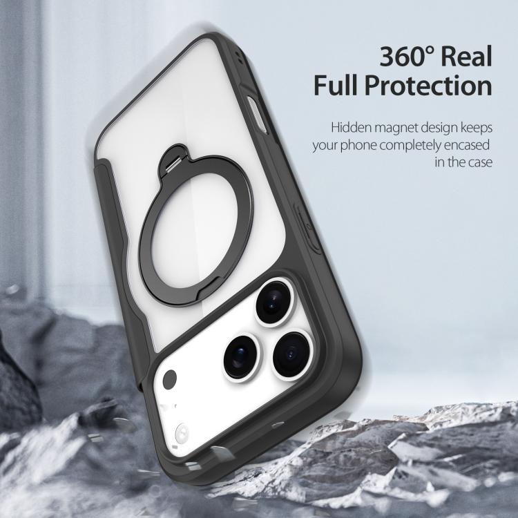 Dux Ducis Skin X Pro Series MagSafe Ring Holder PU Leather Phone Case - For iPhone 17e / 16e / 17 / Air