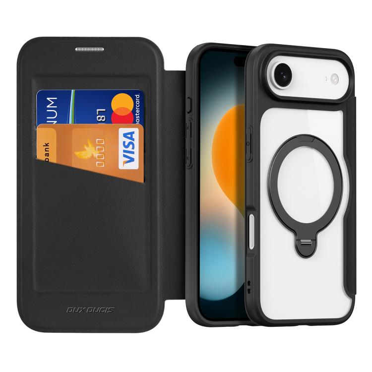 Dux Ducis Skin X Pro Series MagSafe Ring Holder PU Leather Phone Case - For iPhone 17 & 16 Series