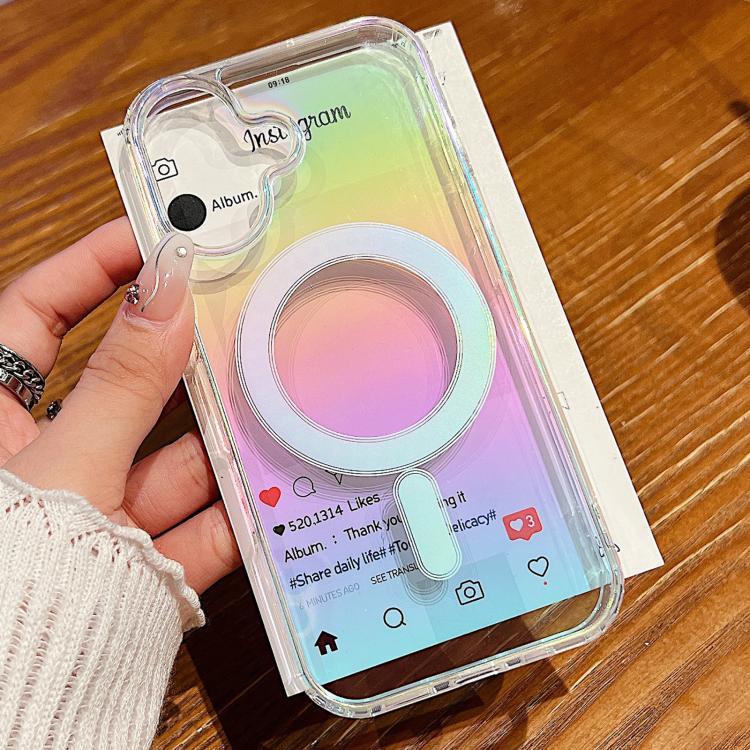 Gradient Colour MagSafe Airbag Phone Case - For iPhones