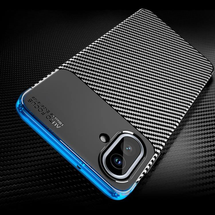 Carbon Fiber Texture Shockproof TPU Black Phone Case - For Samsung Galaxy A56 / A36 / A26 / A16 5G / A06 4G