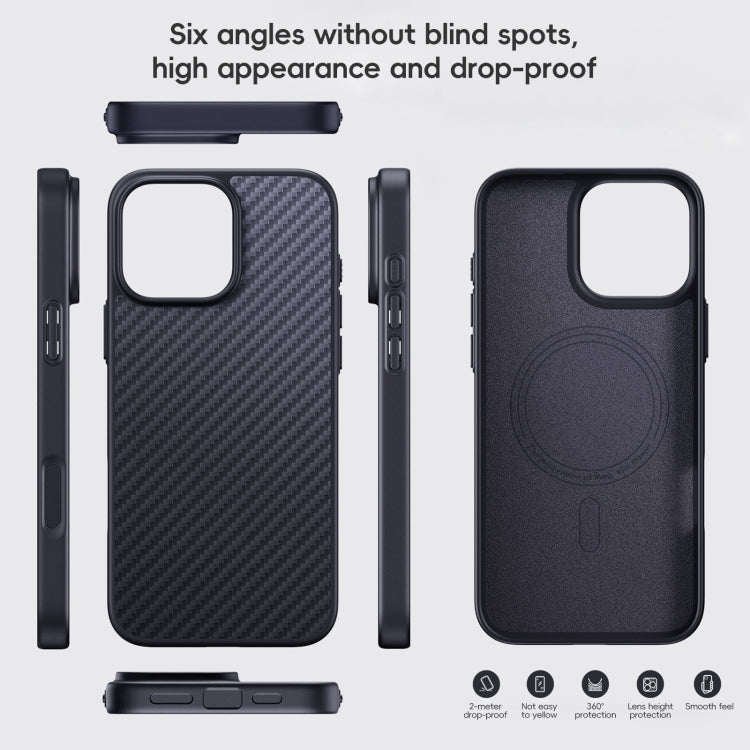 Carbon Fiber Kevlar MagSafe Magnetic Phone Case - For iPhone 16 Series