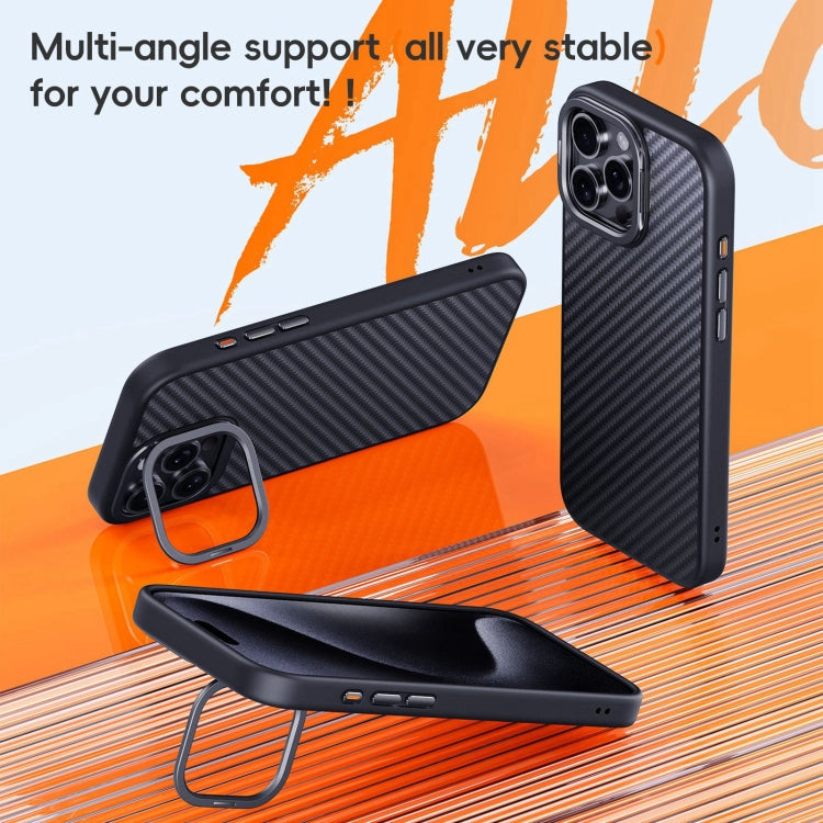 Carbon Fiber Kevlar Lens Holder MagSafe Phone Case - For iPhone 16 Series