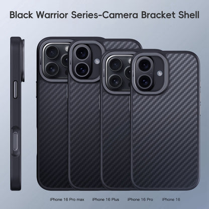 Carbon Fiber Kevlar Lens Holder MagSafe Phone Case - For iPhone 16 Series