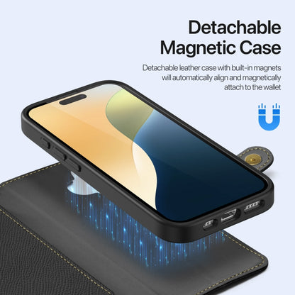 Dux Ducis Lawa Series 2 in 1 Wallet Zipper Detachable MagSafe Phone Case with Lanyard - For iPhone 16 / 15 Pro Max / 15 Pro / 15 Plus / 15