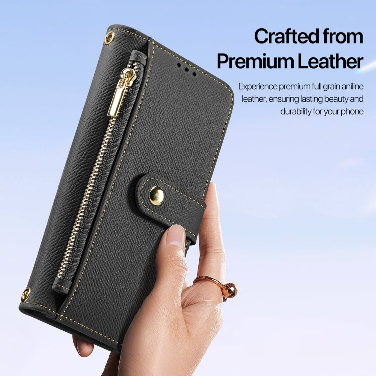 Dux Ducis Lawa Series 2 in 1 Wallet Zipper Detachable MagSafe Phone Case with Lanyard - For iPhone 16 / 15 Pro Max / 15 Pro / 15 Plus / 15
