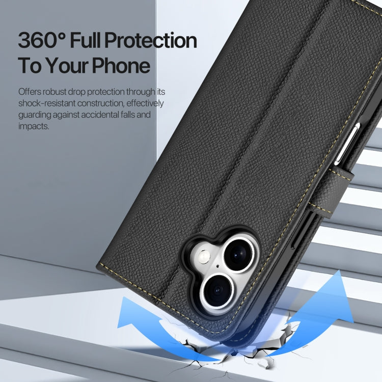 Dux Ducis Lawa Series 2 in 1 Wallet Zipper Detachable MagSafe Phone Case with Lanyard - For iPhone 16 / 15 Pro Max / 15 Pro / 15 Plus / 15