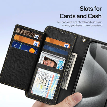 Dux Ducis Lawa Series 2 in 1 Wallet Zipper Detachable MagSafe Phone Case with Lanyard - For iPhone 16 / 15 Pro Max / 15 Pro / 15 Plus / 15