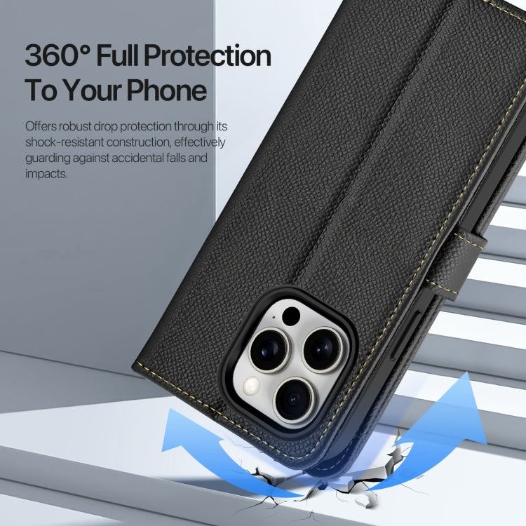 Dux Ducis Lawa Series 2 in 1 Wallet Zipper Detachable MagSafe Phone Case with Lanyard - For iPhone 16 / 15 Pro Max / 15 Pro / 15 Plus / 15