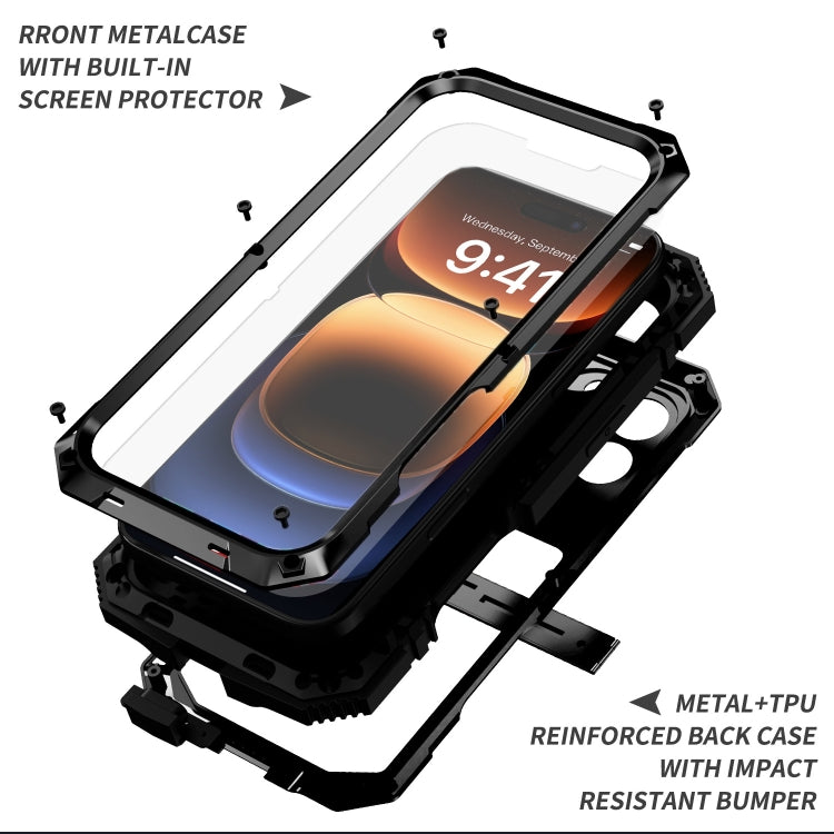 R-JUST Life Waterproof Dustproof Shockproof Phone Case - For iPhone 16 Series