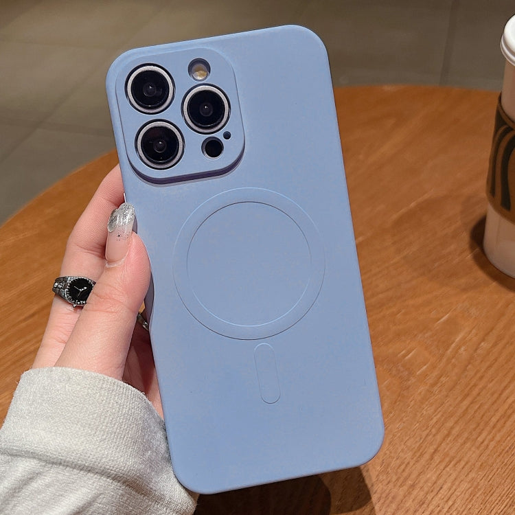 Solid Colour Liquid Silicone MagSafe Phone Case - For iPhone 16 Pro