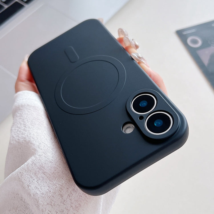 Solid Colour Liquid Silicone MagSafe Phone Case - For iPhone 16