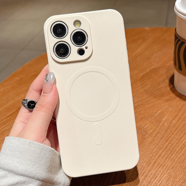 Solid Colour Liquid Silicone MagSafe Phone Case - For iPhone 15 Pro