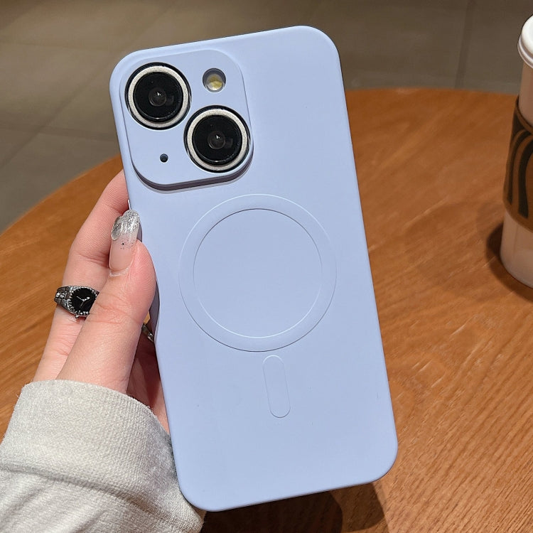 Solid Colour Liquid Silicone MagSafe Phone Case - For iPhone 14 Plus